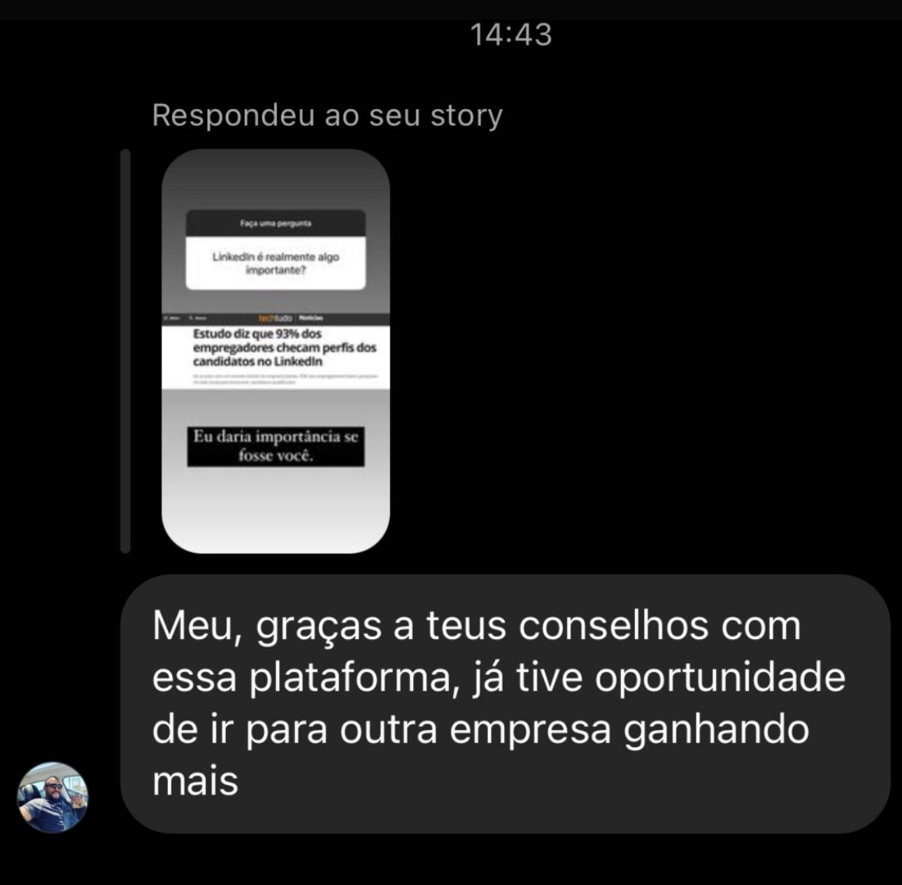 Depoimento de cliente satisfeito com o Empregadissimo